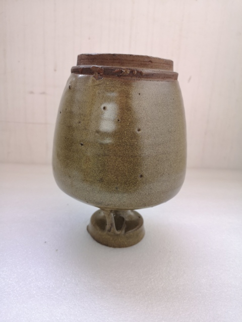 古玩陶瓷磁州窯茶葉末釉雙系流口壺拍賣,當前價格680元