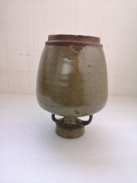 古玩陶瓷磁州窯茶葉末釉雙系流口壺拍賣,當前價格680元