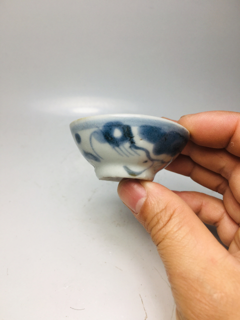 古玩陶瓷青花草龍杯拍賣，當前價格199元