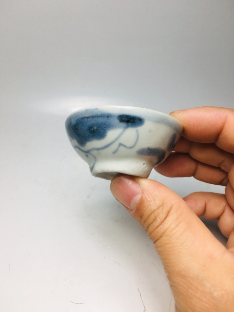 古玩陶瓷青花草龍杯拍賣，當前價格199元