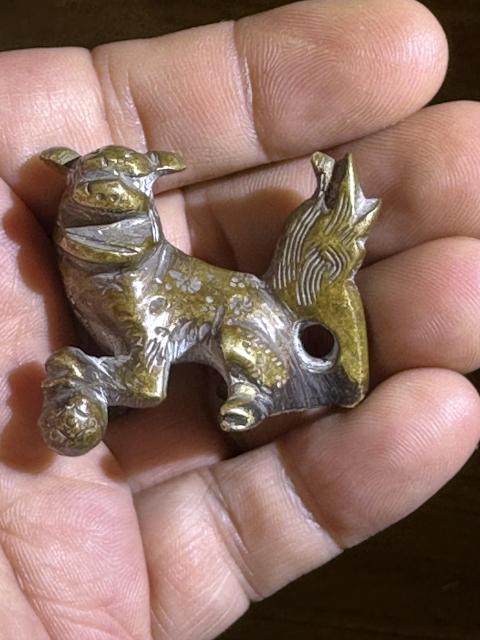 古玩銅器山西侯馬百姓家收的銅獅子拍賣，當(dāng)前價(jià)格666元