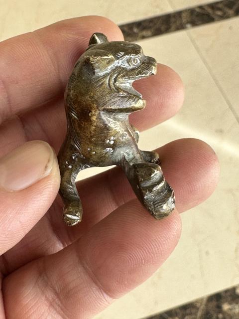 古玩銅器山西侯馬百姓家收的銅獅子拍賣，當(dāng)前價(jià)格666元