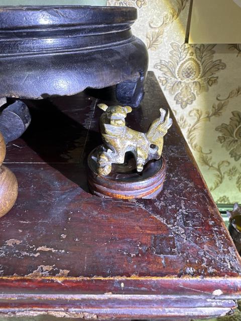 古玩銅器山西侯馬百姓家收的銅獅子拍賣，當(dāng)前價(jià)格666元