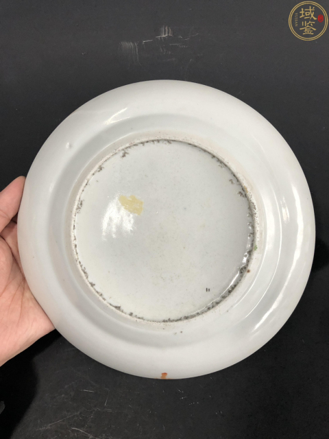 古玩陶瓷【望月樓】晚清廣彩花籃花卉紋盤拍賣,當前價格1800元