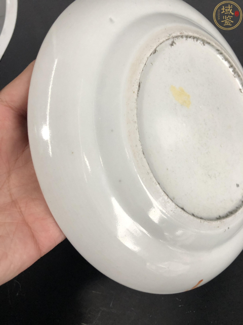 古玩陶瓷【望月樓】晚清廣彩花籃花卉紋盤拍賣,當前價格1800元
