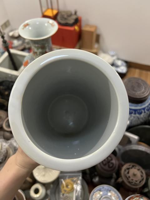 古玩陶瓷山水紋帽筒拍賣，當前價格355元