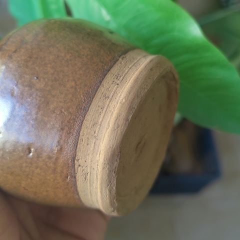 古玩陶瓷褐釉葫蘆瓶拍賣，當前價格1900元