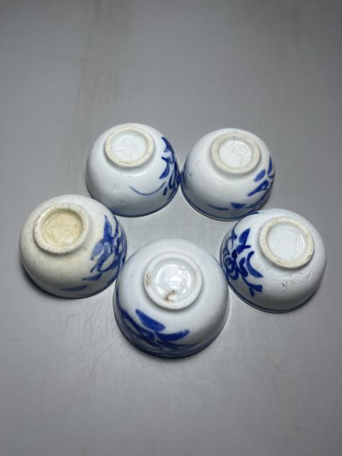 古玩陶瓷青花花卉紋杯拍賣，當前價格350元