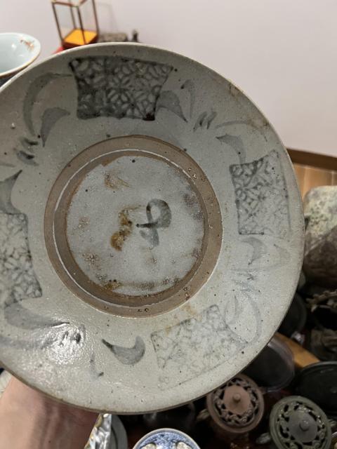 古玩陶瓷清代青花盤拍賣,當前價格199元