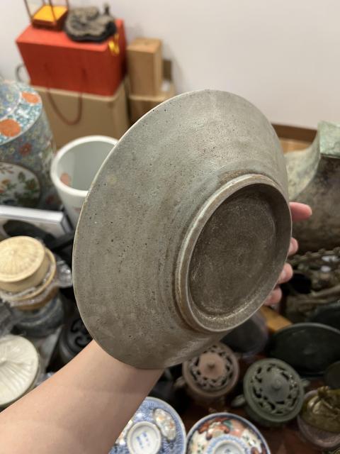 古玩陶瓷清代青花盤拍賣,當前價格199元