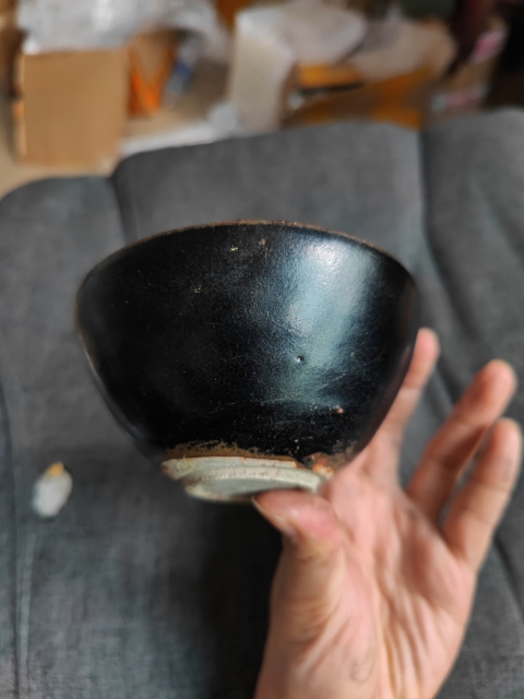 古玩陶瓷宋代?吉州不倒翁茶盞拍賣,當前價格1198元