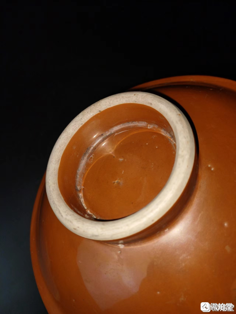 古玩陶瓷清晚期?紫金釉堆白高足盤拍賣，當(dāng)前價(jià)格1333元