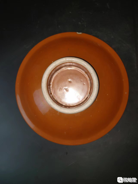 古玩陶瓷清晚期?紫金釉堆白高足盤拍賣，當(dāng)前價(jià)格1333元