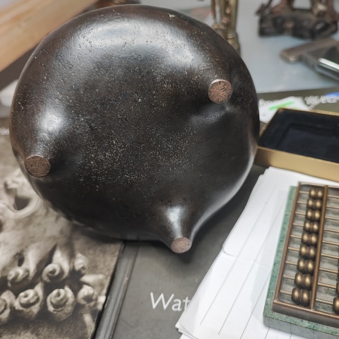 古玩銅器明晚期沖天耳鬲式爐拍賣，當前價格28000元
