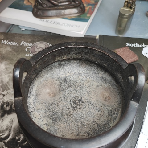 古玩銅器明晚期沖天耳鬲式爐拍賣，當前價格28000元