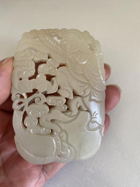 古玩玉器和田玉雕“如意童子佩”拍賣,當(dāng)前價格1380元