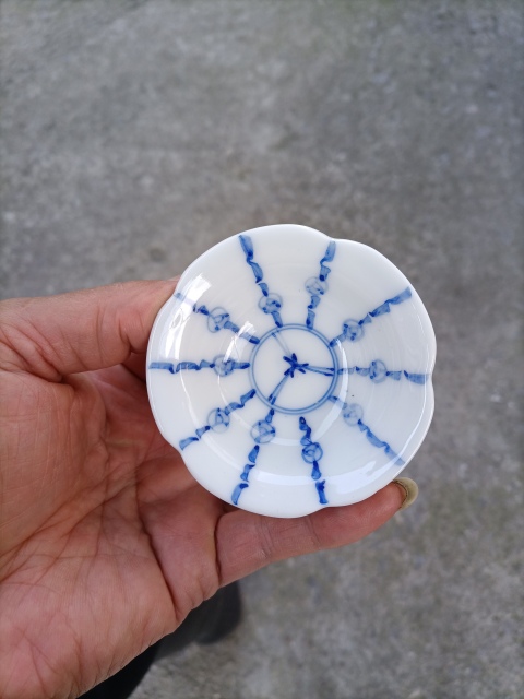 古玩陶瓷青花花口杯拍賣，當前價格300元