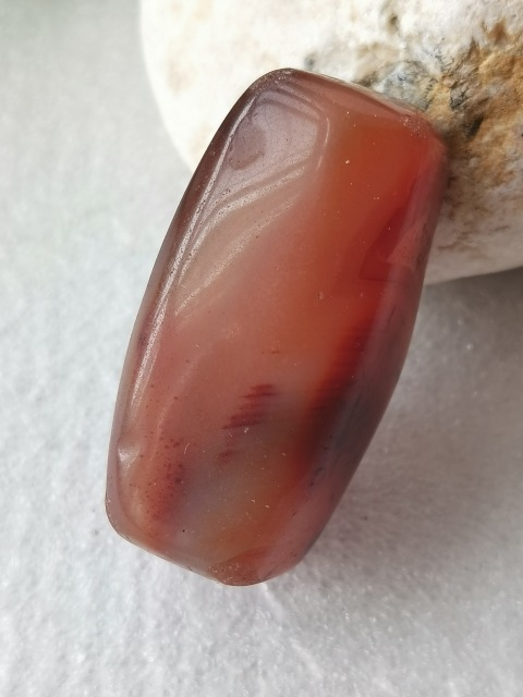 古玩玉器老天然紅瑪瑙珠拍賣，當(dāng)前價(jià)格59元
