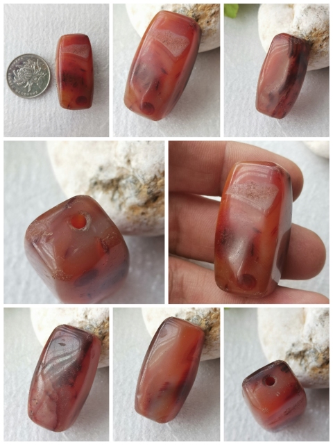 古玩玉器老天然紅瑪瑙珠拍賣，當(dāng)前價(jià)格59元