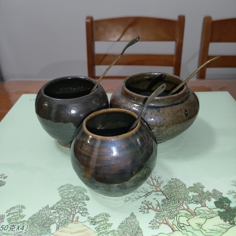 古玩雜項清代,精品文房銅勺三把拍賣,當前價格160元
