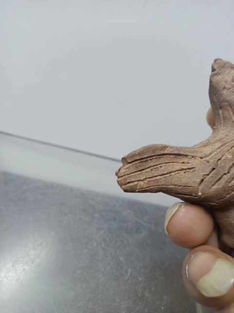 古玩陶瓷漢代灰陶公雞玩具擺件拍賣，當前價格1200元