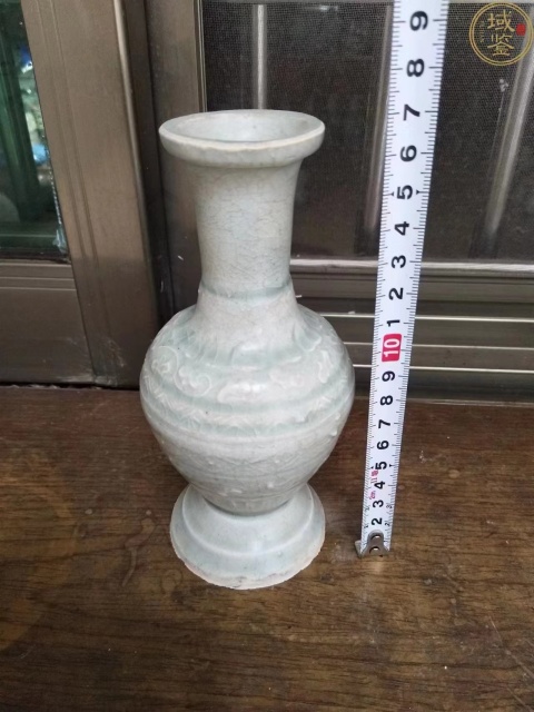 古玩陶瓷宋：青白釉模印花卉紋盤口瓶拍賣，當前價格57000元