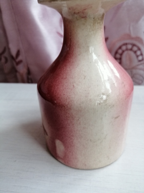 古玩陶瓷吹紅釉無柄壺拍賣，當(dāng)前價(jià)格299元