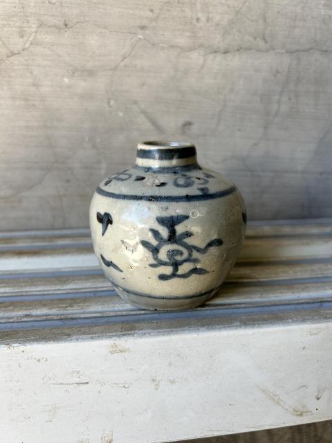 古玩陶瓷晚明青花罐拍賣,當(dāng)前價格355元