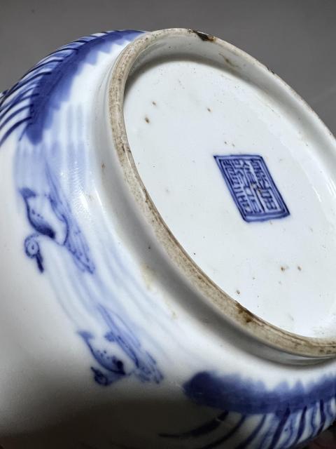 古玩陶瓷【精品·細路】青花滿池矯紋撇口碗拍賣,當前價格4500元