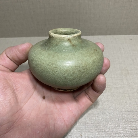 古玩陶瓷龍泉窯青釉水呈拍賣，當前價格3000元