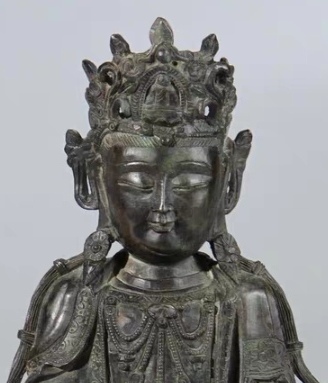 古玩銅器明漢傳佛造像拍賣，當(dāng)前價(jià)格98500元
