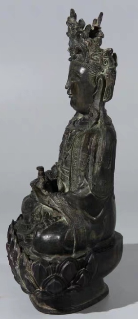 古玩銅器明漢傳佛造像拍賣，當(dāng)前價(jià)格98500元