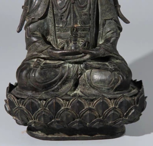 古玩銅器明漢傳佛造像拍賣，當(dāng)前價(jià)格98500元