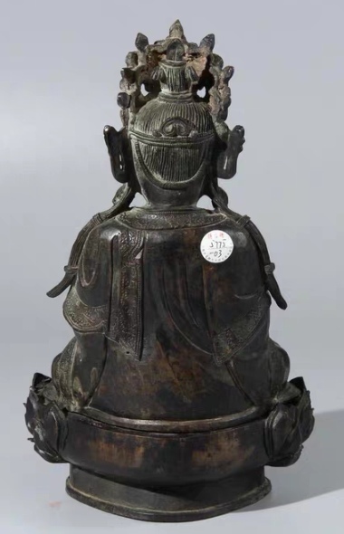 古玩銅器明漢傳佛造像拍賣，當(dāng)前價(jià)格98500元