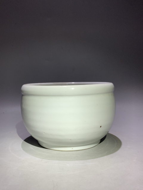 古玩陶瓷精美白釉大缽式香爐拍賣,當前價格2888元