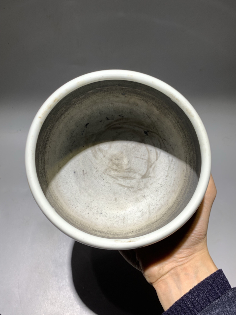 古玩陶瓷精美白釉大缽式香爐拍賣,當前價格2888元