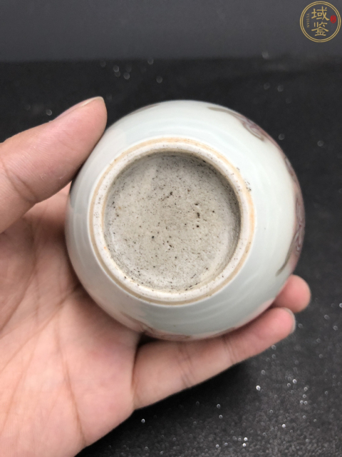 古玩陶瓷清.釉里紅雙龍戲珠天球瓶拍賣，當前價格12500元