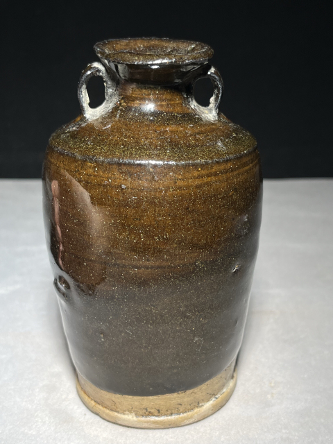 古玩陶瓷明代茶葉末釉雙系罐拍賣，當前價格0元
