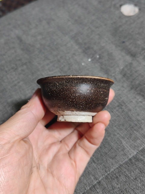 古玩陶瓷元代 吉州窯黑釉撇口杯拍賣，當(dāng)前價格680元