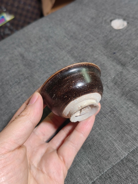 古玩陶瓷元代 吉州窯黑釉撇口杯拍賣，當(dāng)前價格680元