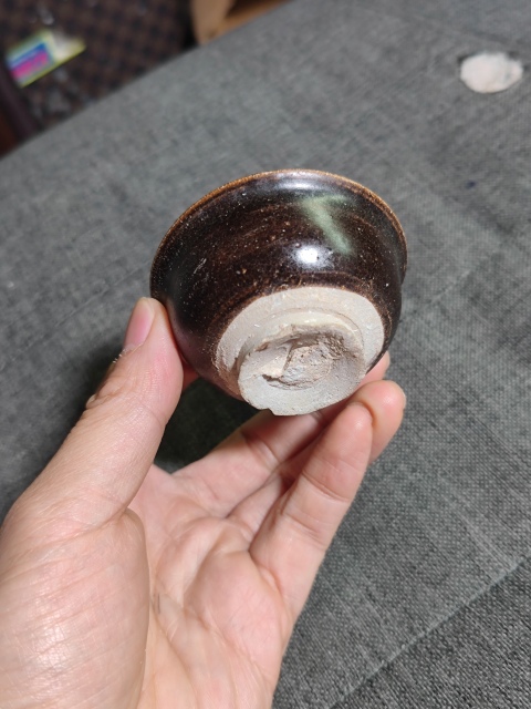 古玩陶瓷元代 吉州窯黑釉撇口杯拍賣，當(dāng)前價格680元