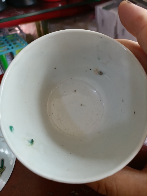 古玩陶瓷清晚期粉彩花卉蓋碗4對拍賣，當前價格2800元