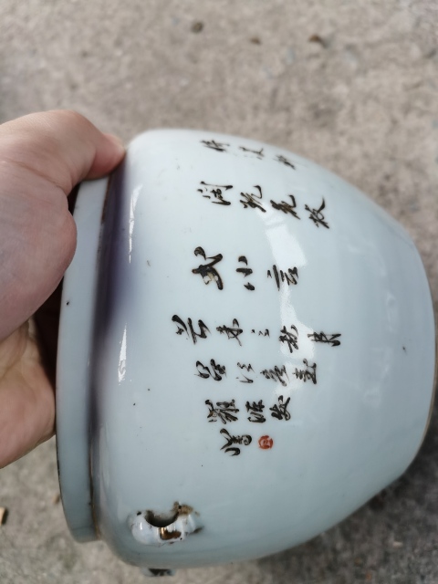 古玩陶瓷四系桃紐人物故事蓋罐拍賣,當前價格888元