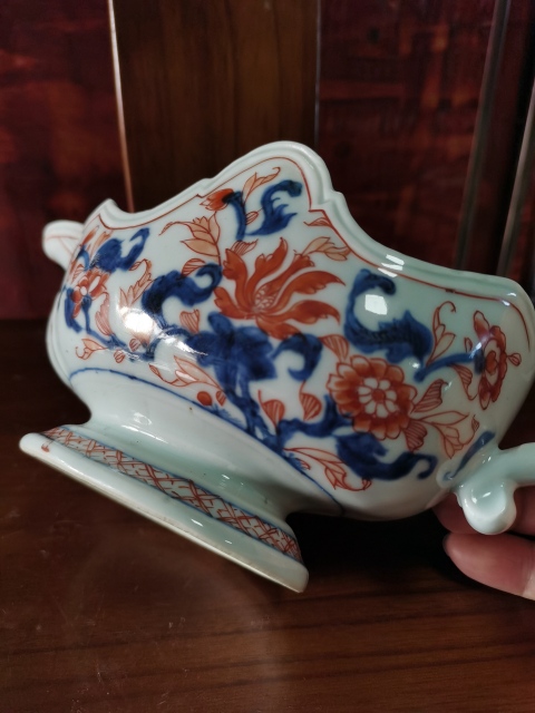 古玩陶瓷【精品難得】清早期青花礬紅爵杯拍賣,當前價格6600元