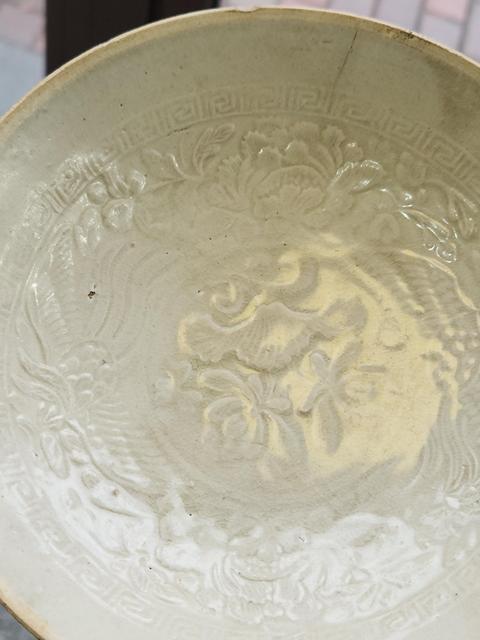 古玩陶瓷南定鳳穿牡丹紋碗拍賣，當(dāng)前價(jià)格1000元