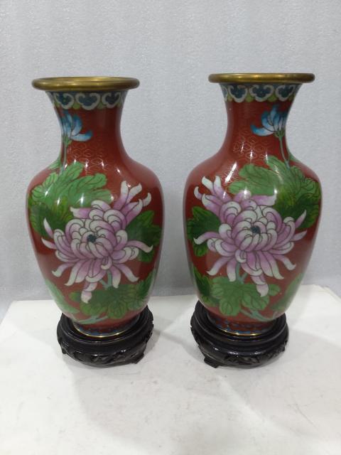 古玩雜項景泰藍銅瓶拍賣，當前價格1680元