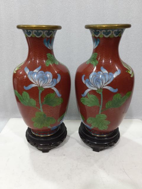 古玩雜項景泰藍銅瓶拍賣，當前價格1680元