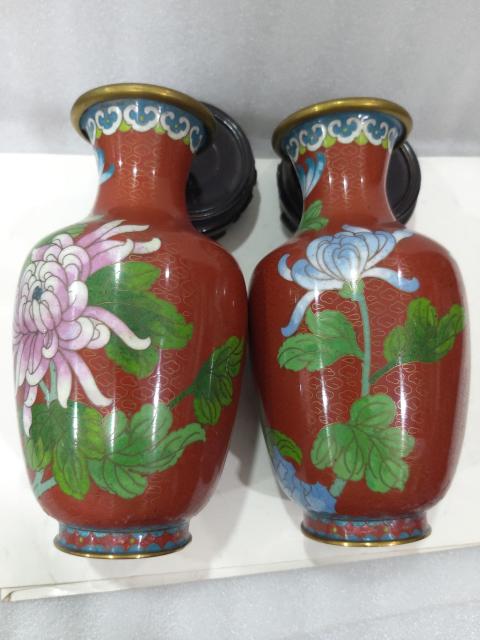 古玩雜項景泰藍銅瓶拍賣，當前價格1680元