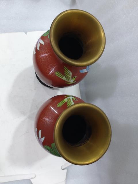 古玩雜項景泰藍銅瓶拍賣，當前價格1680元