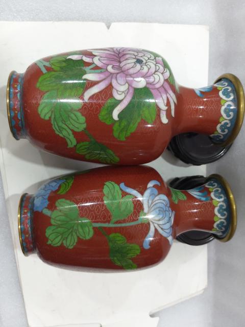 古玩雜項景泰藍銅瓶拍賣，當前價格1680元